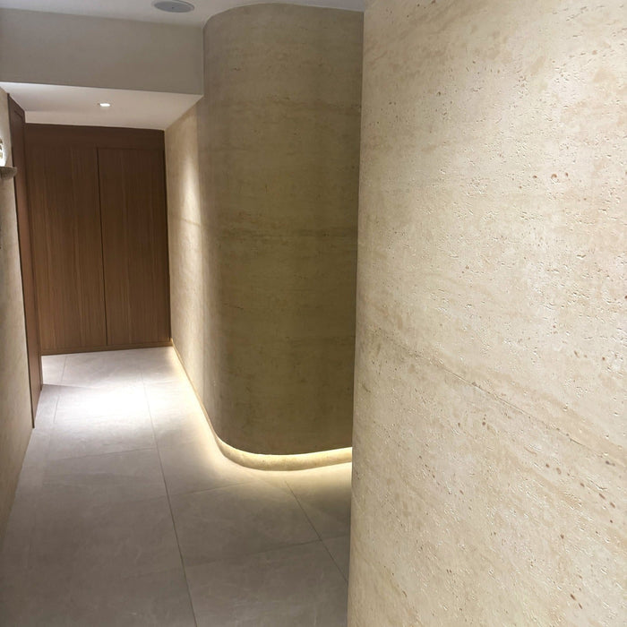 Hajlékony 3D kőhatású falpanelek – <b>GRANDE TRAVERTINO</b> – 6 db-os csomag (1200x600mm-es panelek) - 4,32 m² | DECKO Flexistone