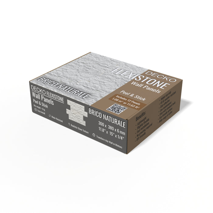 Hajlékony 3D kőhatású falpanelek <b>MINTA - BRICO NATURALE</b> | DECKO Flexistone - Ingyenes szállítás