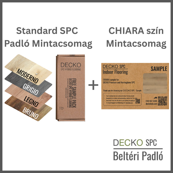 SPC Hibrid Vinyl Padló – <b>Mintacsomag szett</b> – Standard Kollekció + Chiara Színminta | DECKO