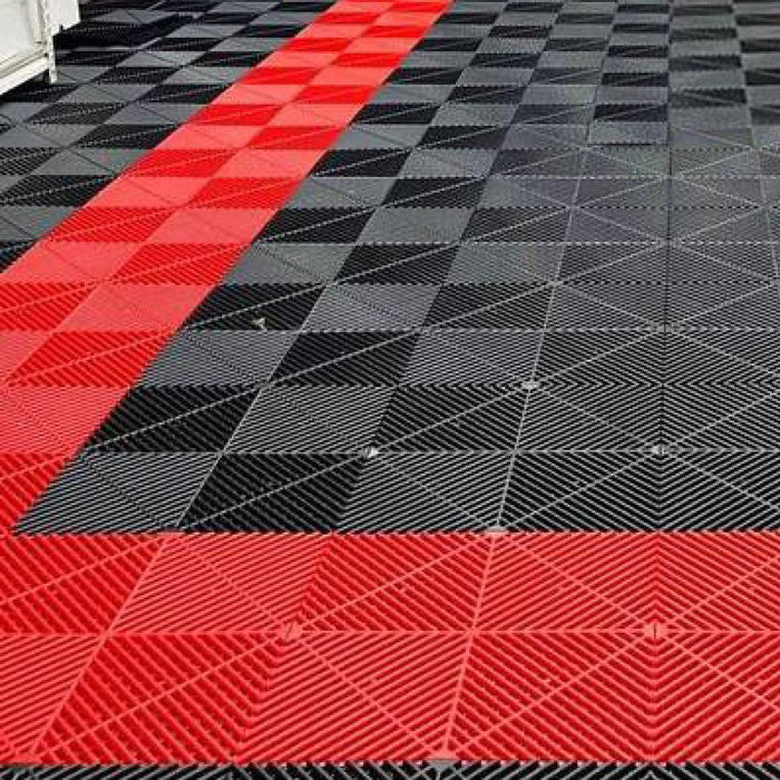 Garázsburkolat - összepattintható polipropilén padló | DECKO <b>DURANTE</b> (400x400x18 mm) - <b>Válassz színt</b> - Ár/doboz/30 db lap