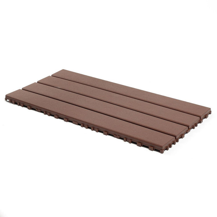 Teraszburkolat - <b>BROWNSLAT</b> - összepattintható PP járólap  – újrahasznosítható prémium polipropilénnel | DECKO Lite (608x304x20 mm) - (Egy darab)