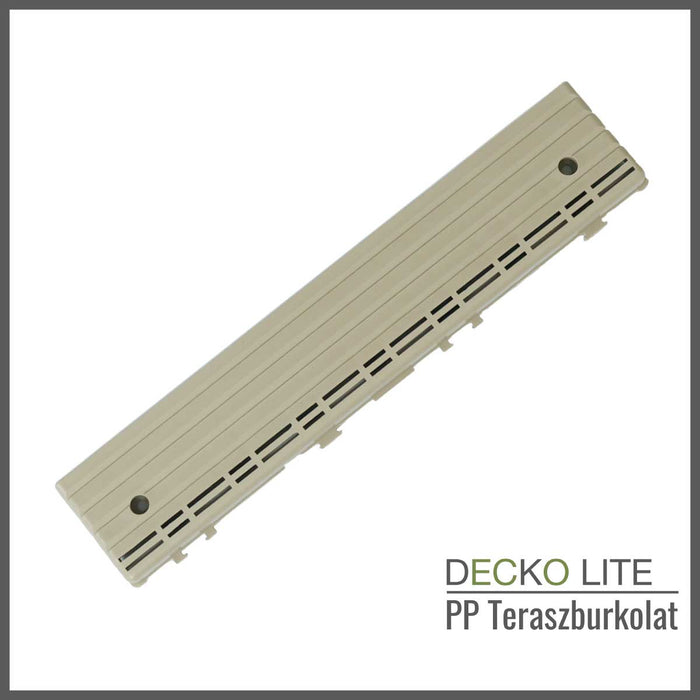Teraszburkolat - <b>BEIGESLAT</b> - összepattintható PP járólap  – újrahasznosítható prémium polipropilénnel | DECKO Lite (608x304x20 mm) - (Egy darab)