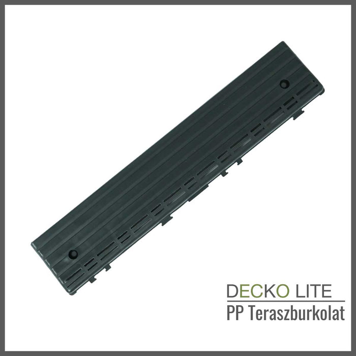 Teraszburkolat - <b>GREYSTONE</b> - összepattintható PP járólap  – 100% újrahasznosítható prémium polipropilénnel | DECKO Lite (304x304x20 mm) - (Egy darab)