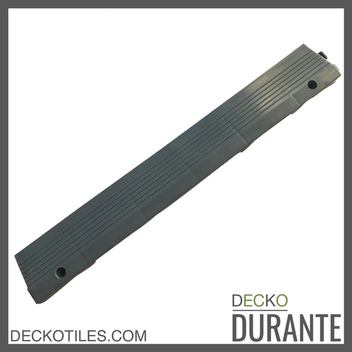 Garázsburkolat <b>Rámpaelem</b> - összepattintható polipropilén padlóhoz | DECKO <b>DURANTE</b> (400x60x18 mm) - (Egy darab) - <b>Válassz színt</b>