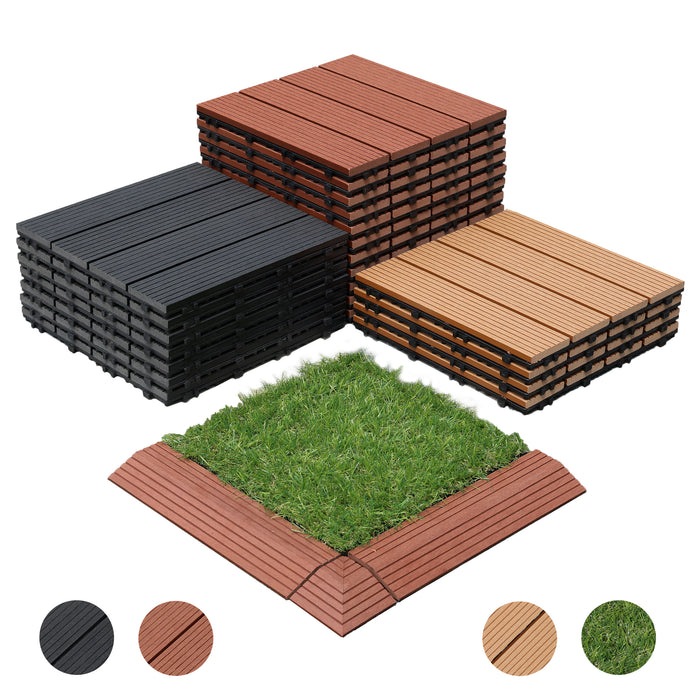 Teraszburkolat <b>Rámpaelem</b> - Prémium WPC járólaphoz | DECKO (300x80x20 mm) - (Egy darab)