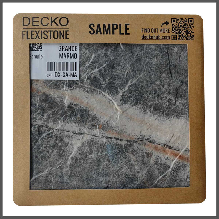 Hajlékony 3D kőhatású falpanelek  – <b>GRANDE MARMO</b> – 5 db-os csomag (1200x600mm-es panelek) - 3,6 m² | DECKO Flexistone