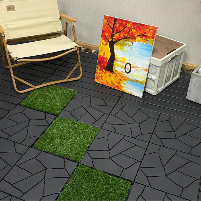 Teraszburkolat <b>Rámpaelem</b> - PP járólaphoz | DECKO Lite (304x60x20 mm) - (Egy darab)