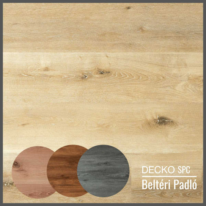 SPC Hibrid Vinyl Padló - Kőkompozit, vízálló | DECKO (1,64 - 2,23 m²/doboz) - <b>(válassz színt)</b>