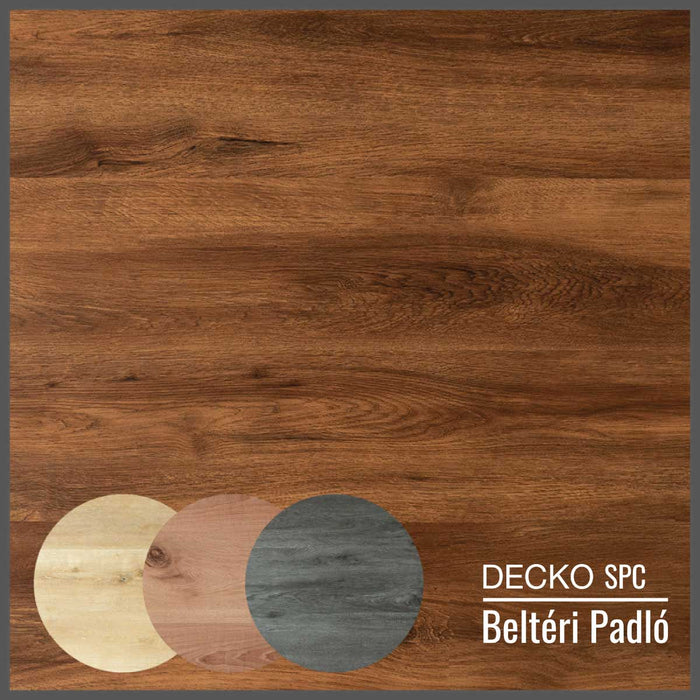 SPC Hibrid Vinyl Padló - Kőkompozit, vízálló | DECKO (1,64 - 2,23 m²/doboz) - <b>(válassz színt)</b>