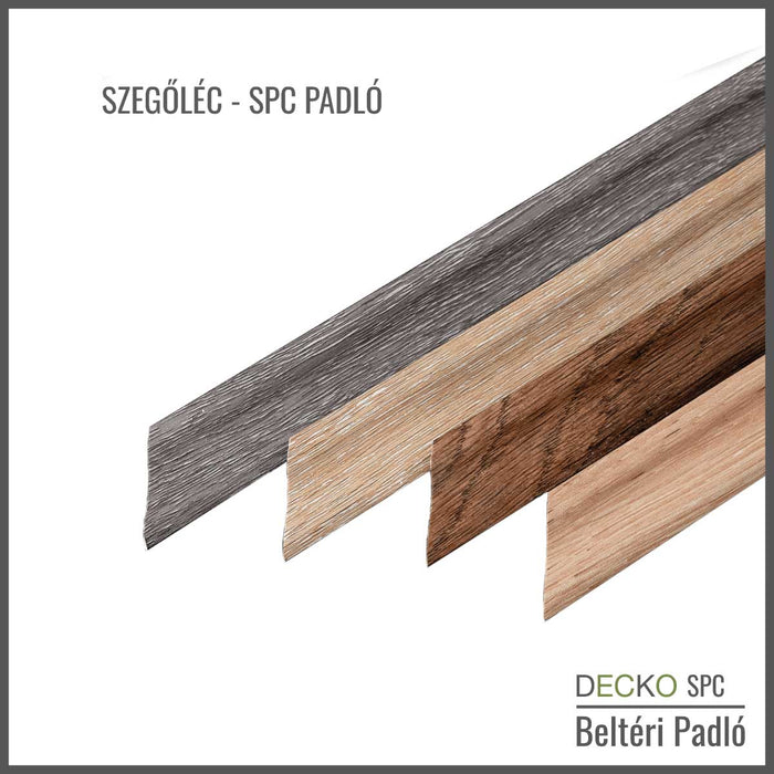 <b>Szegőléc </b> – SPC Hibrid Vinyl Padlóhoz | DECKO (1220×20×20 mm – 45° gyári vágás)