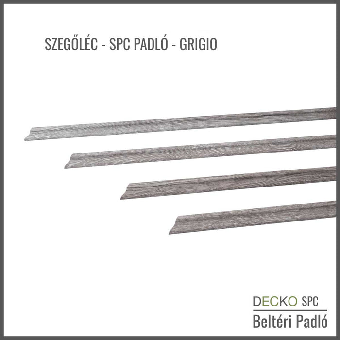 <b>Szegőléc </b> – SPC Hibrid Vinyl Padlóhoz | DECKO (1220×20×20 mm – 45° gyári vágás)