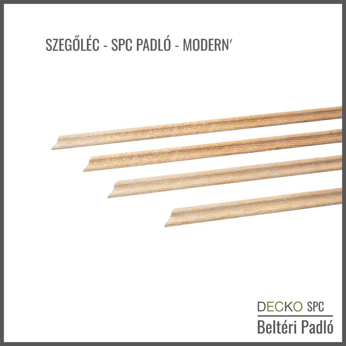 <b>Szegőléc </b> – SPC Hibrid Vinyl Padlóhoz | DECKO (1220×20×20 mm – 45° gyári vágás)