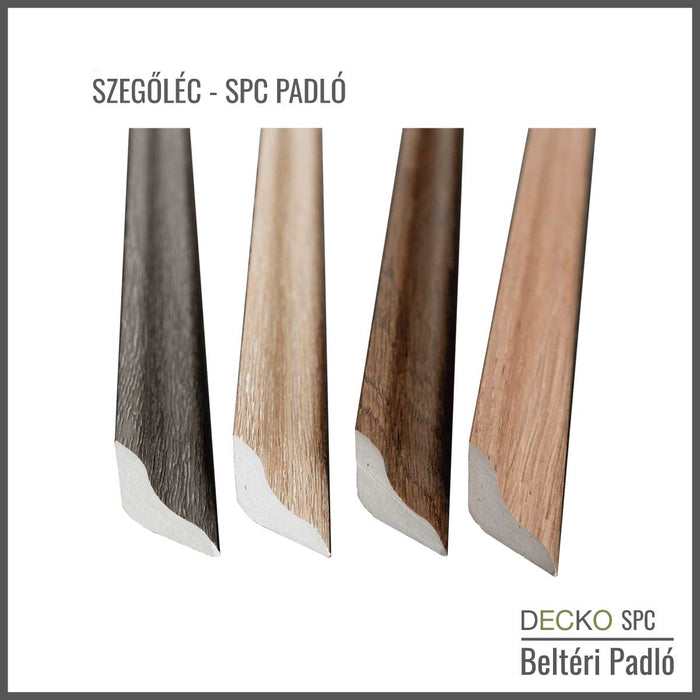 <b>Szegőléc </b> – SPC Hibrid Vinyl Padlóhoz | DECKO (1220×20×20 mm – 45° gyári vágás)