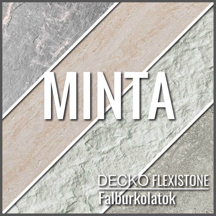Hajlékony 3D kőhatású falpanelek <b>MINTA</b> | DECKO Flexistone - Ingyenes szállítás