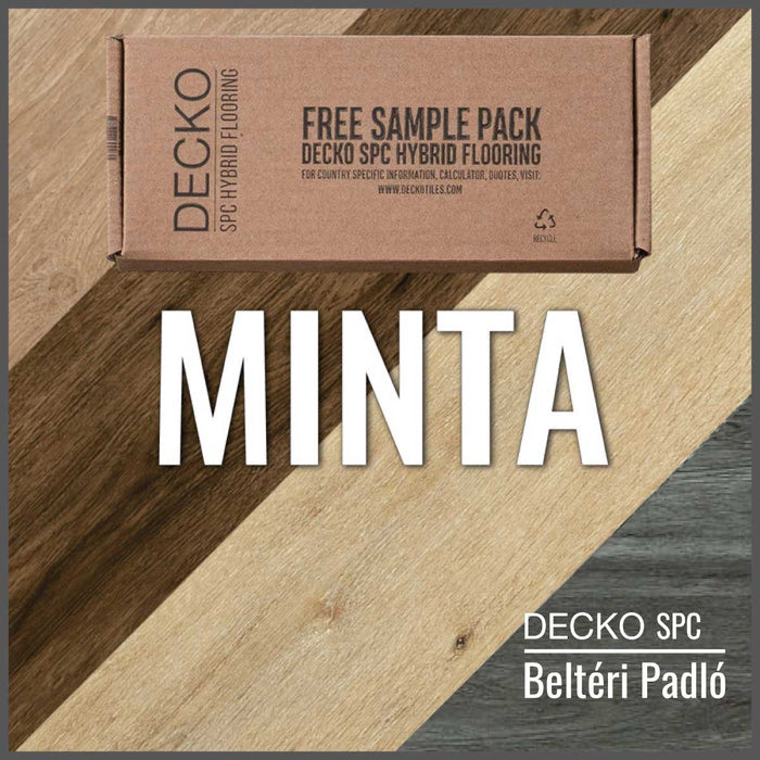 SPC Hibrid Vinyl Padló <b>Standard Mintacsomag</b> - Kőkompozit, vízálló | DECKO - Térítésmentes, ingyenes házhoz szállítással (990 Ft kezelési költség)