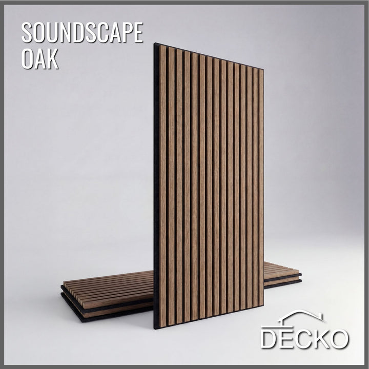 Akusztikus Falpanel – Hangelnyelő, Faerezetes – <b>OAK Hosszú</b> (3 db/doboz - 1200×600x21 mm - <b>2,16 m<sup>2</sup></b>) | DECKO SOUNDSCAPE