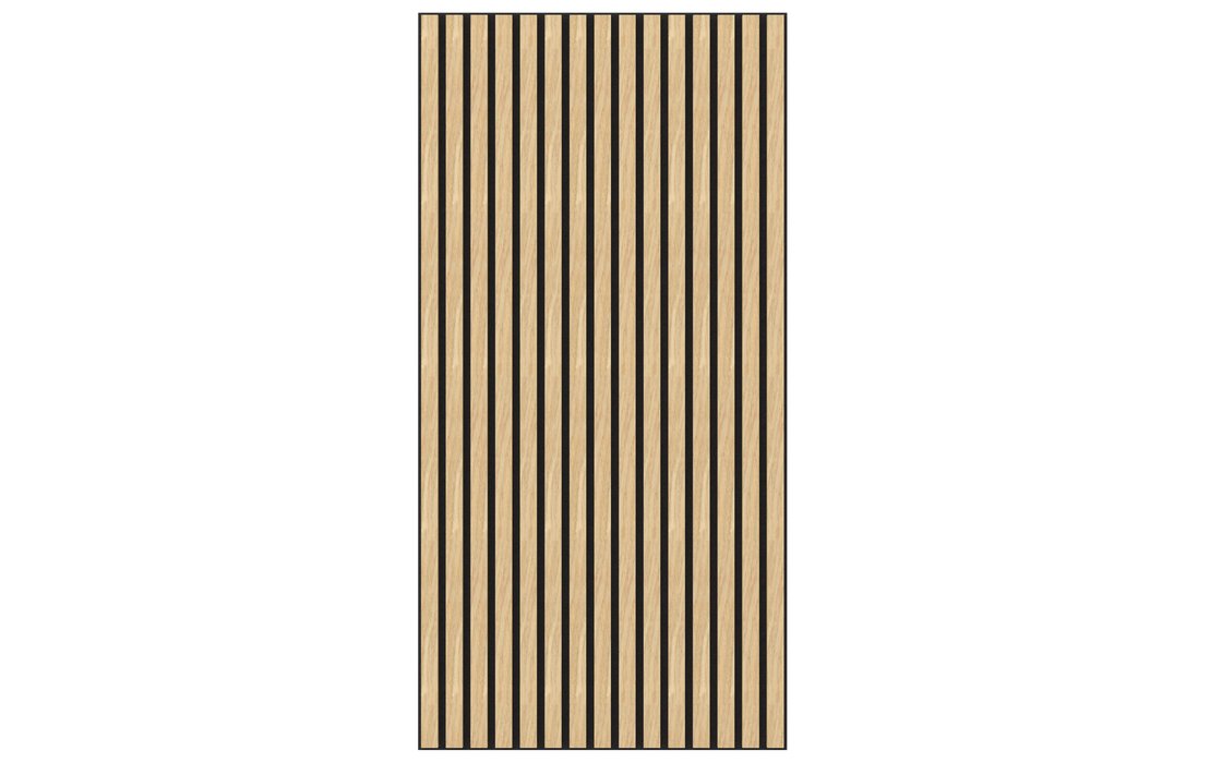 Akusztikus Falpanel – Hangelnyelő, Faerezetes – <b>MAPLE Hosszú</b> (3 db/doboz - 1200×600x21 mm - <b>2,16 m<sup>2</sup></b>) | DECKO SOUNDSCAPE